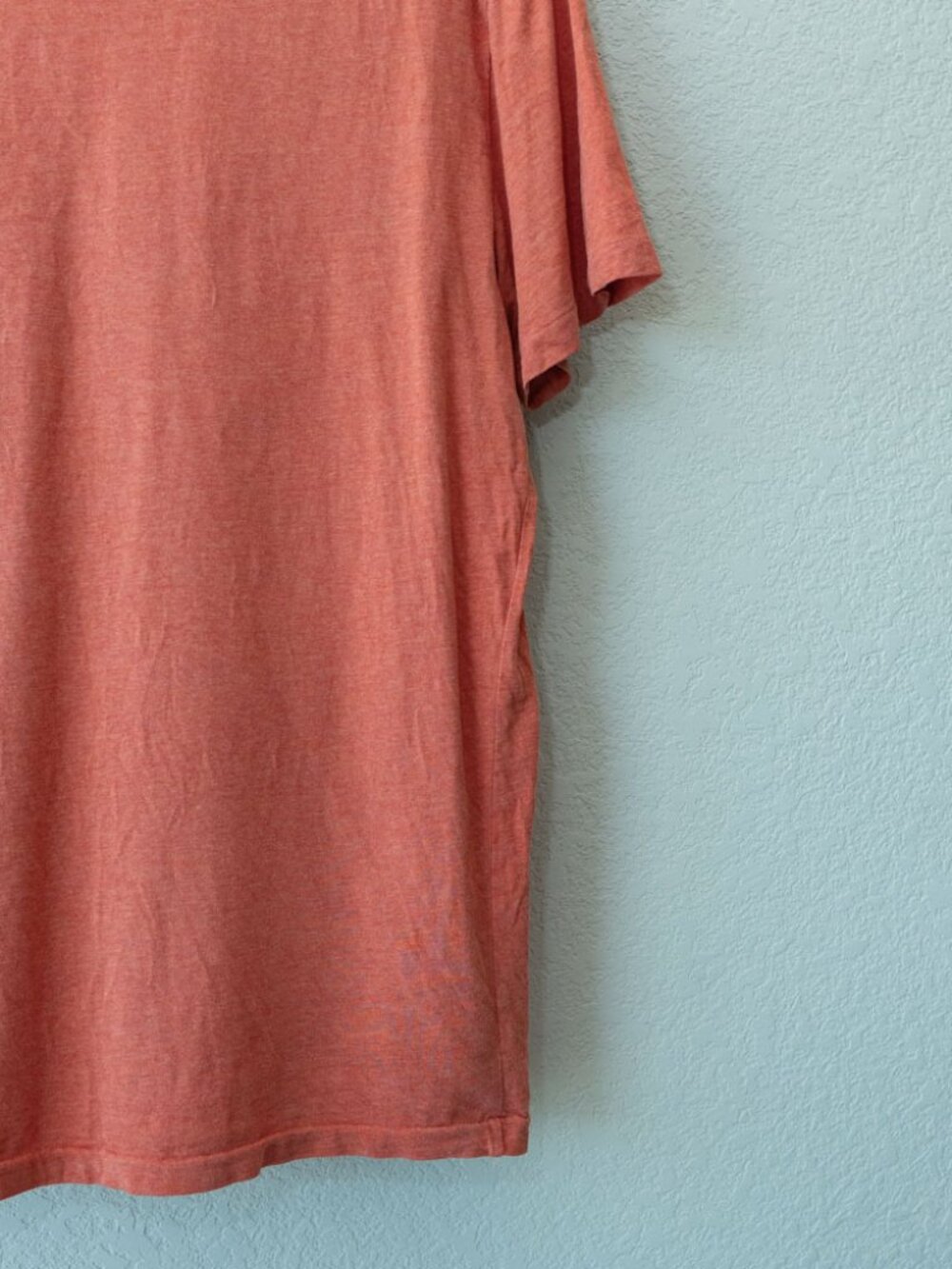 Polo Ralph Lauren Orange V Neck T Shirt Men's Large Pony Logo 100% Cotton Tee - Picture 13 of 13